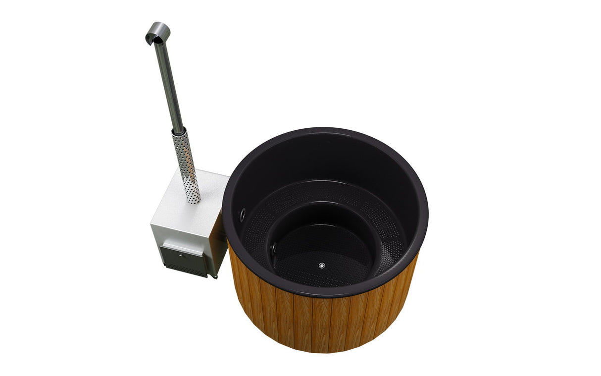 Original Globo Ex Hottub | HotTub mit Holzofen | für 4 Personen | Ø 1,80 Meter