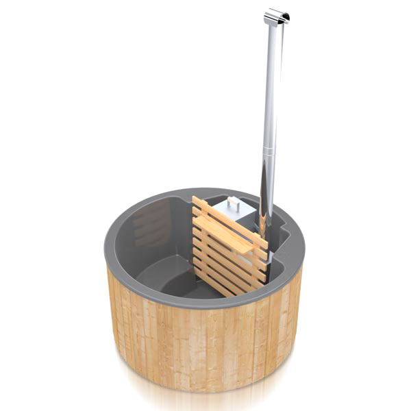 Original Globo Inside Hottub | Thermoholz mit GFK-Wanne | für 3 Personen | Ø 1,80 Meter