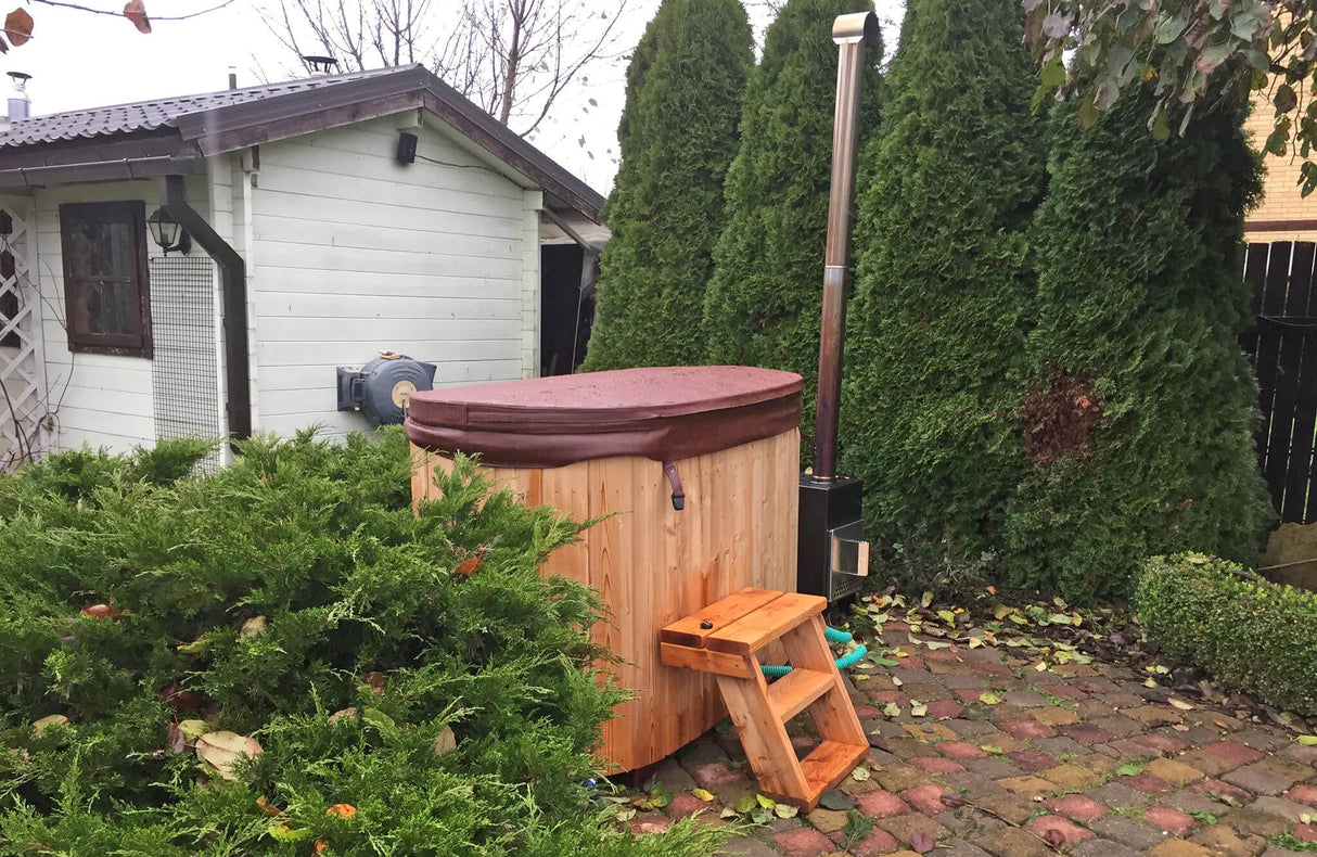 Original Tiny XS Hottub | HotTub mit Holzofen | für 2 Personen | 1.85 x 0.95 Meter