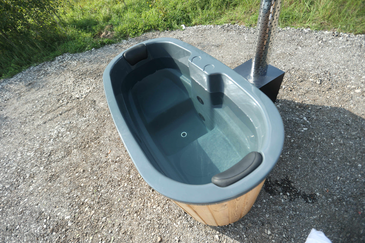 Original Tiny XS Hottub | HotTub mit Holzofen | für 2 Personen | 1.85 x 0.95 Meter