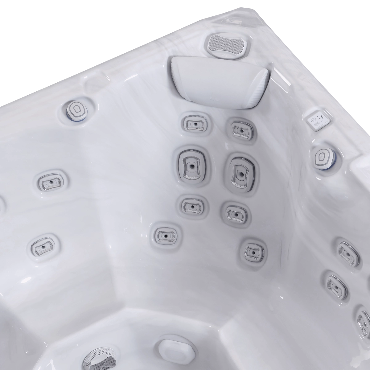 Wellis Atlas Life Essential | 215 x 215 cm | Whirlpool Plug n Play Komplettset | 1 Liege- und 5 Sitzplätze