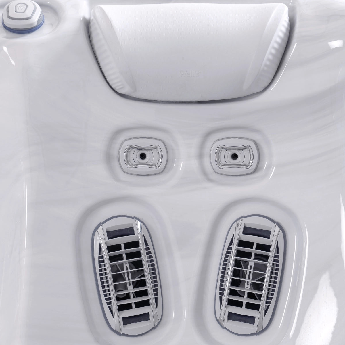 Wellis Atlas Life Essential | 215 x 215 cm | Whirlpool Plug n Play Komplettset | 1 Liege- und 5 Sitzplätze