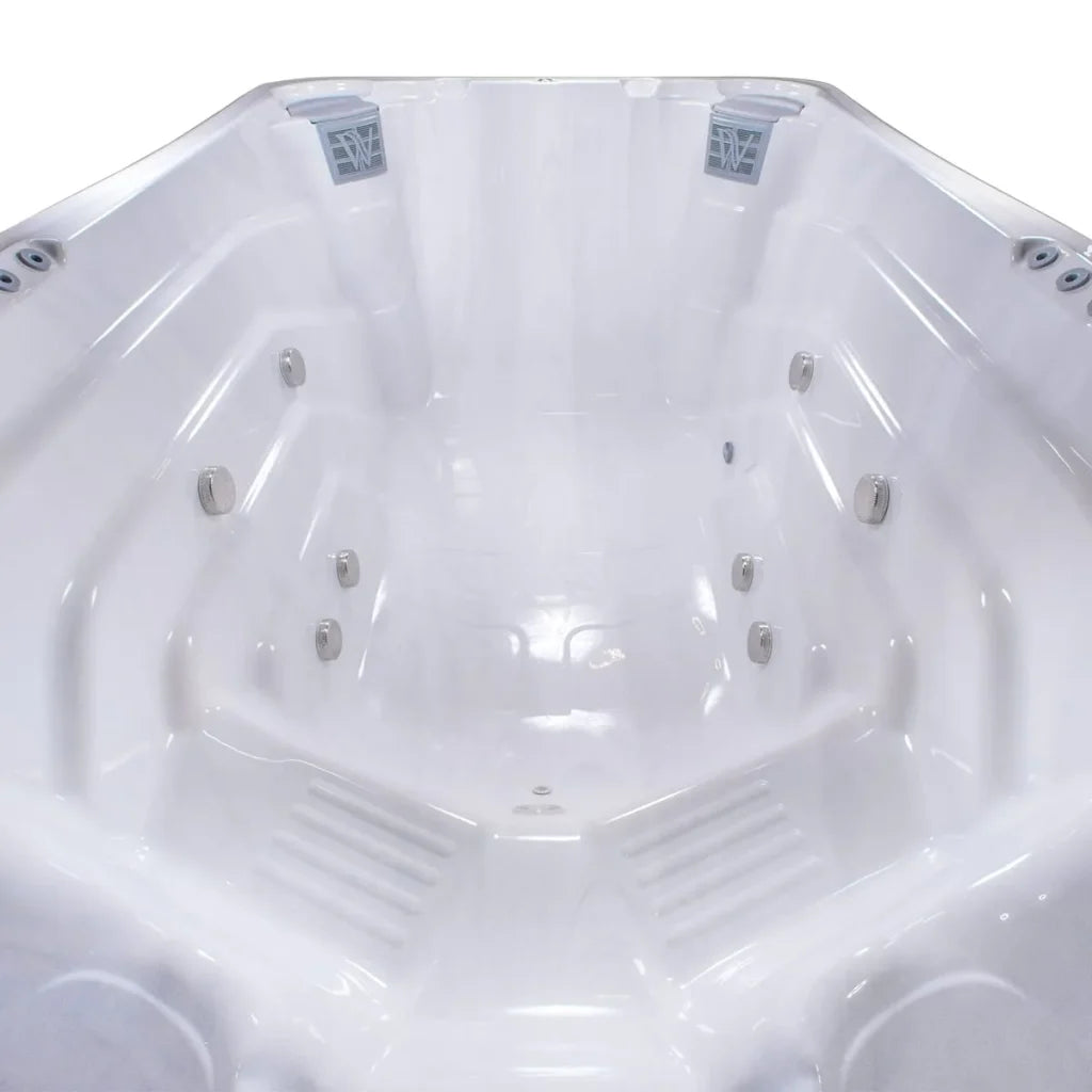 Wellis Danube W-Flow | 453 x 235 cm | Beheizter Pool mit Gegenschwimmanlage | 2 Sitzplätze mit Schwimmbereich