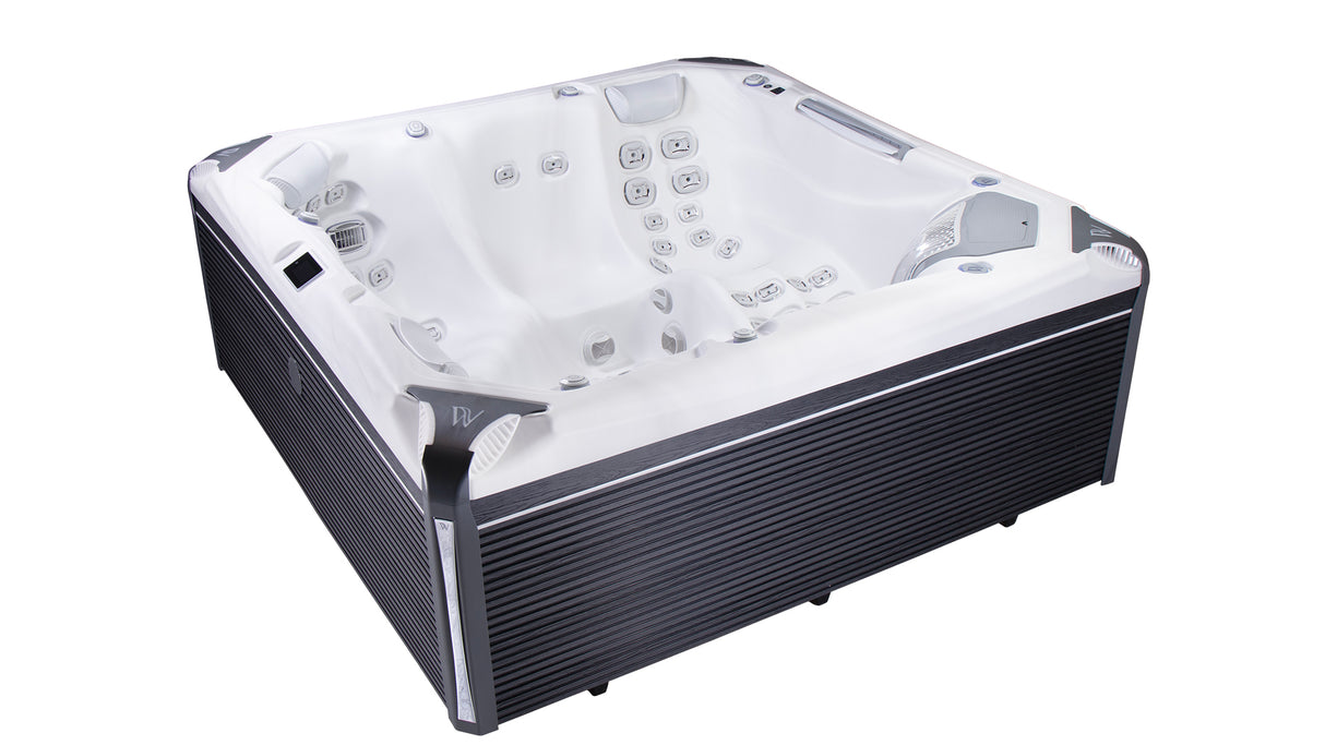 Wellis Everest Life Deluxe | 236 x 236 cm | Premium Whirlpool Komplettset | 2 Liege- und 3 Sitzplätze