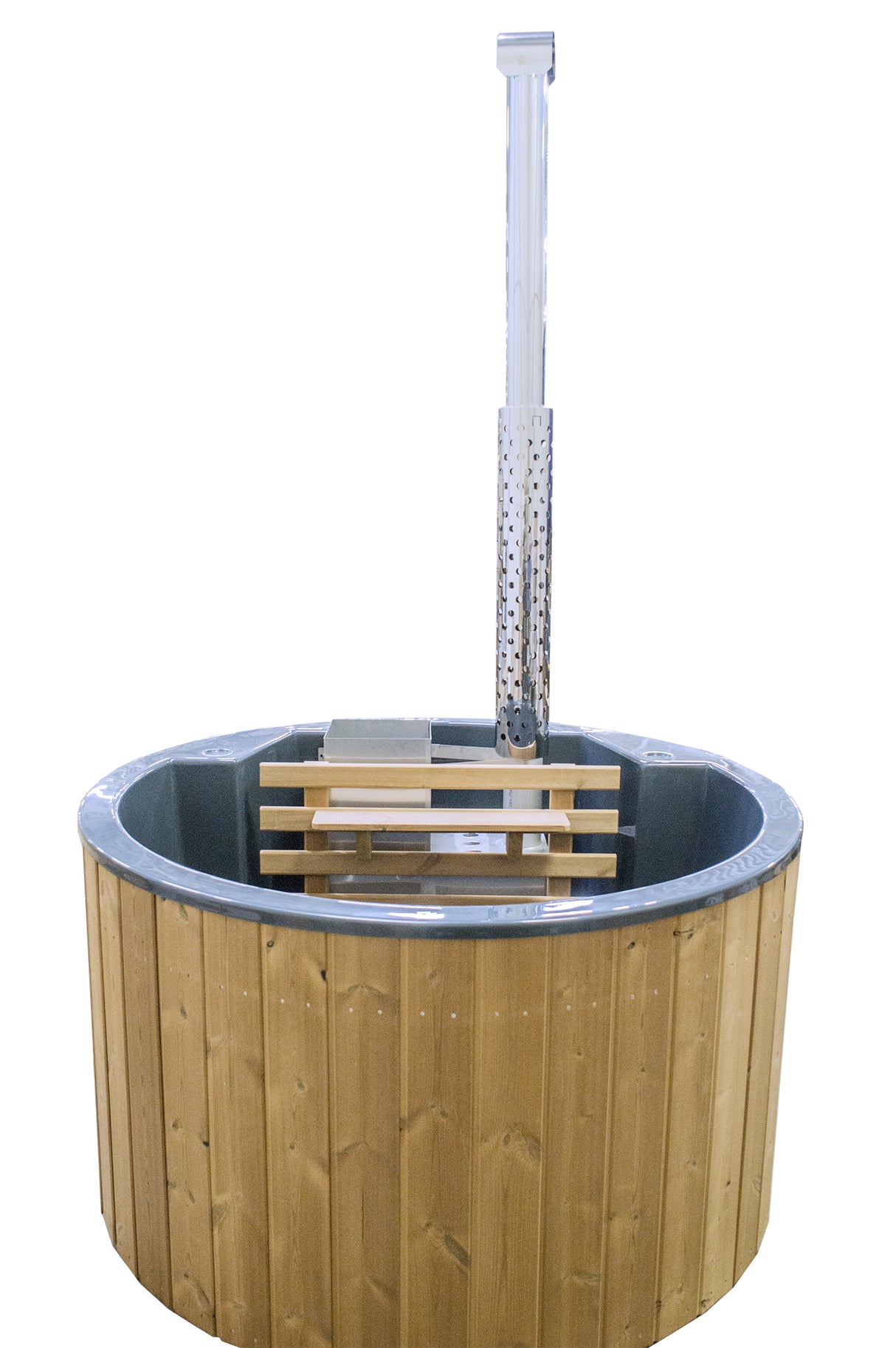 Original Globo Inside Hottub | Thermoholz mit GFK-Wanne | für 3 Personen | Ø 1,80 Meter