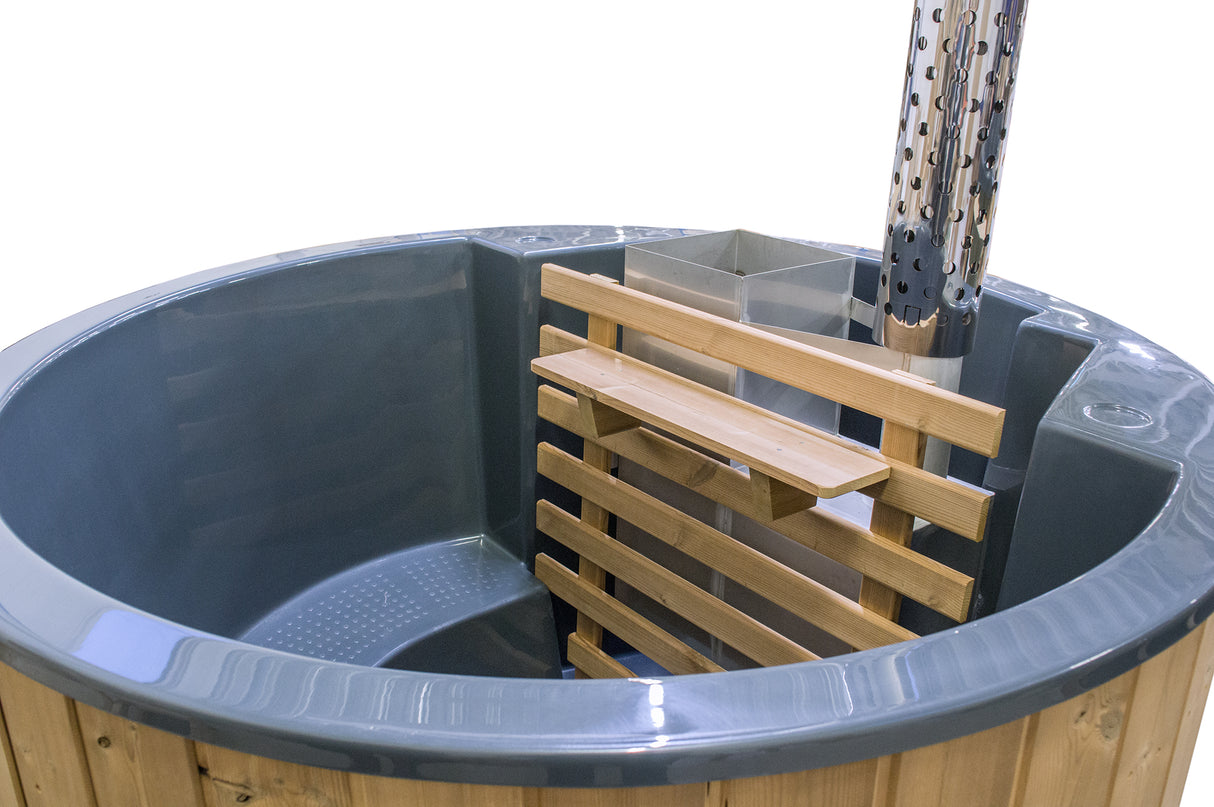 Original Globo Inside Hottub | Thermoholz mit GFK-Wanne | für 3 Personen | Ø 1,80 Meter