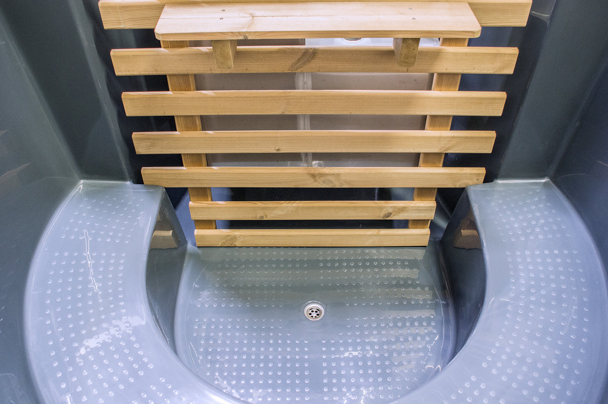 Original Globo Inside Hottub | Thermoholz mit GFK-Wanne | für 3 Personen | Ø 1,80 Meter