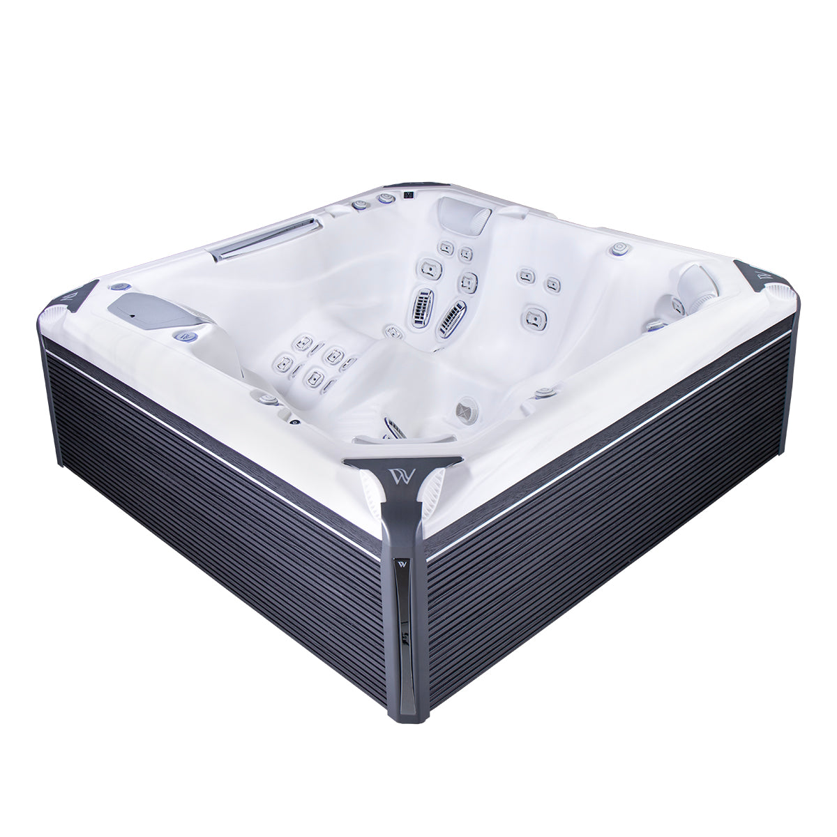 Wellis Kilimanjaro Life Deluxe | 236 x 236 cm | Premium Whirlpool Komplettset | 1 Liege- und 5 Sitzplätze