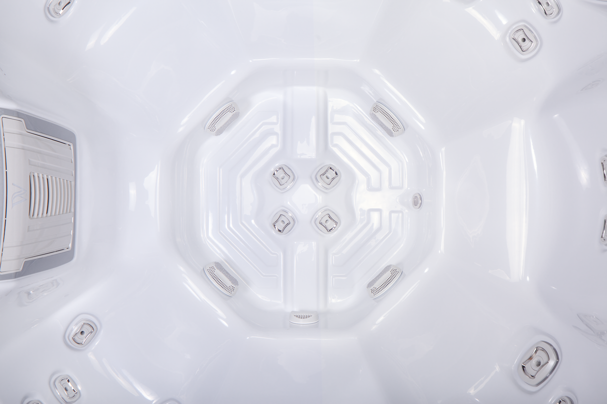 Wellis Mandala Life Deluxe | 215 x 215 cm | Premium Whirlpool Komplettset | 7 Sitzplätze