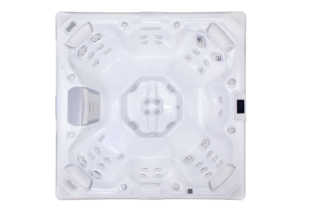 Wellis Mandala Life Deluxe | 215 x 215 cm | Premium Whirlpool Komplettset | 7 Sitzplätze