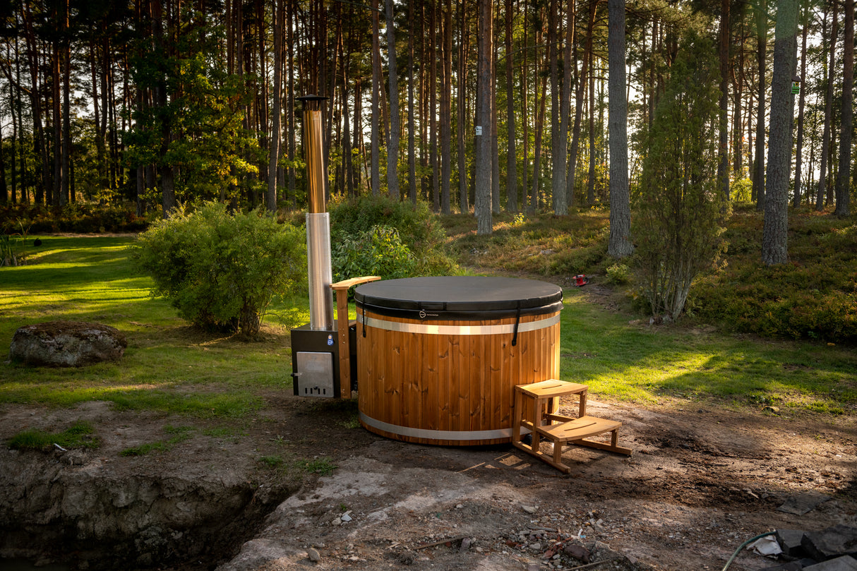 Kirami Breezy M Dual | Combi Tub mit Kühl- und Heizfunktion | Wärmepumpe Plug n Play | 170 cm | für 4-6 Personen