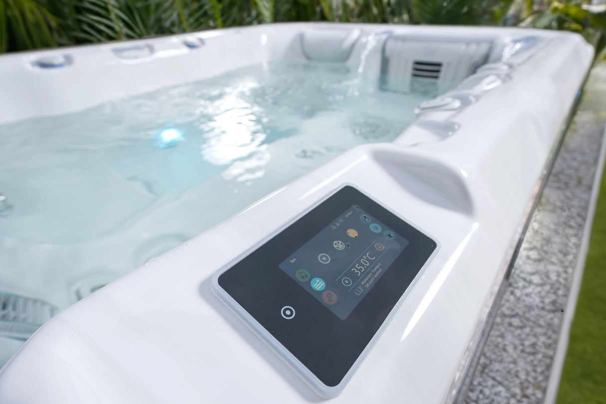 Wellis Teide Life | 215 x 160 cm | Premium Whirlpool Komplettset | 1 Liege- und 2 Sitzplätze