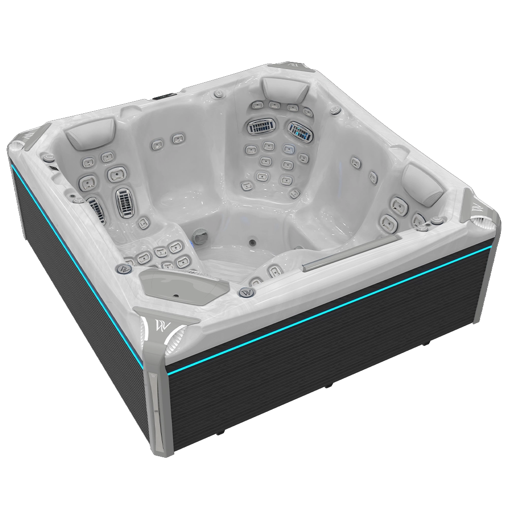 Wellis Everest Life Deluxe | 236 x 236 cm | Premium Whirlpool Komplettset | 2 Liege- und 3 Sitzplätze