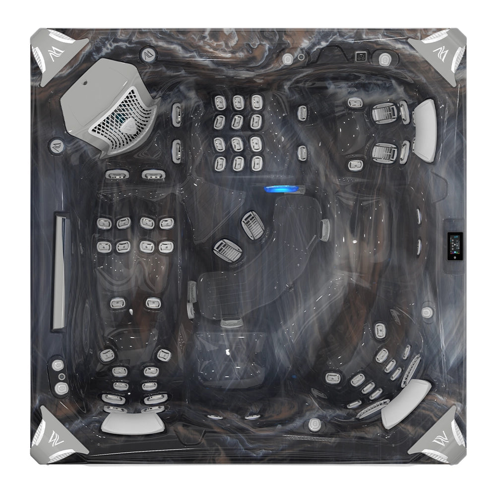 Wellis Everest Life Deluxe | 236 x 236 cm | Premium Whirlpool Komplettset | 2 Liege- und 3 Sitzplätze