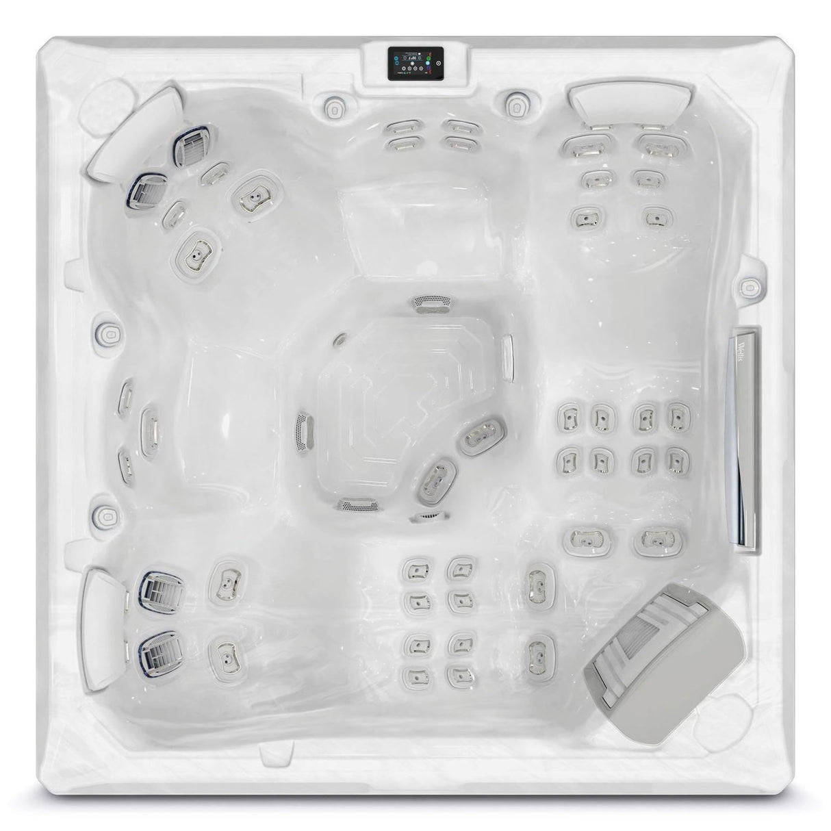 Wellis Makalu Life | 215 x 215 cm | Premium Whirlpool Komplettset | 2 Liege- und 3 Sitzplätze