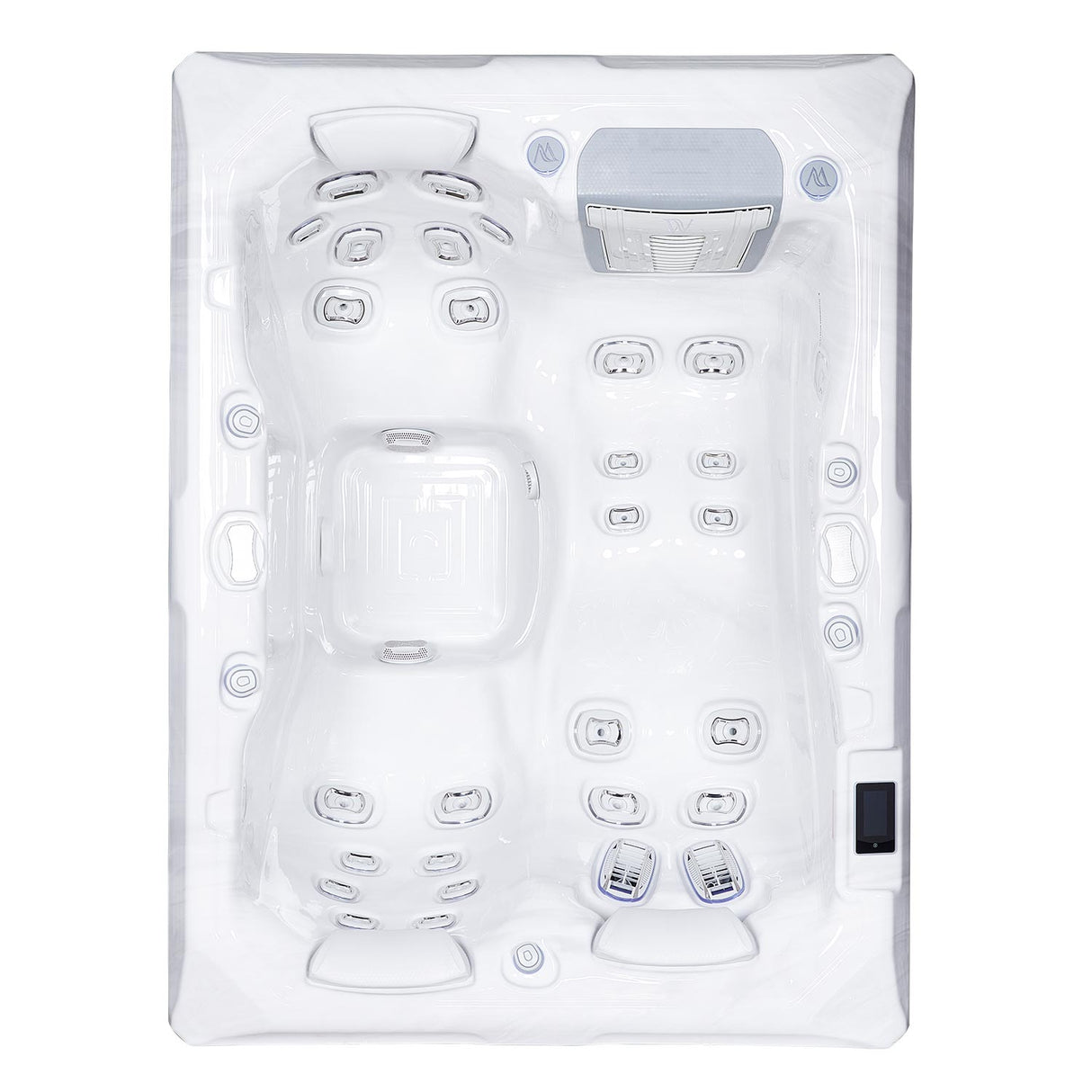 Wellis Teide Life | 215 x 160 cm | Premium Whirlpool Komplettset | 1 Liege- und 2 Sitzplätze