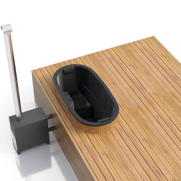 Original Ovale Einbauwanne aus GFK | 1,85 x 0,95 Meter | Konfigurierbar | für 2 Personen