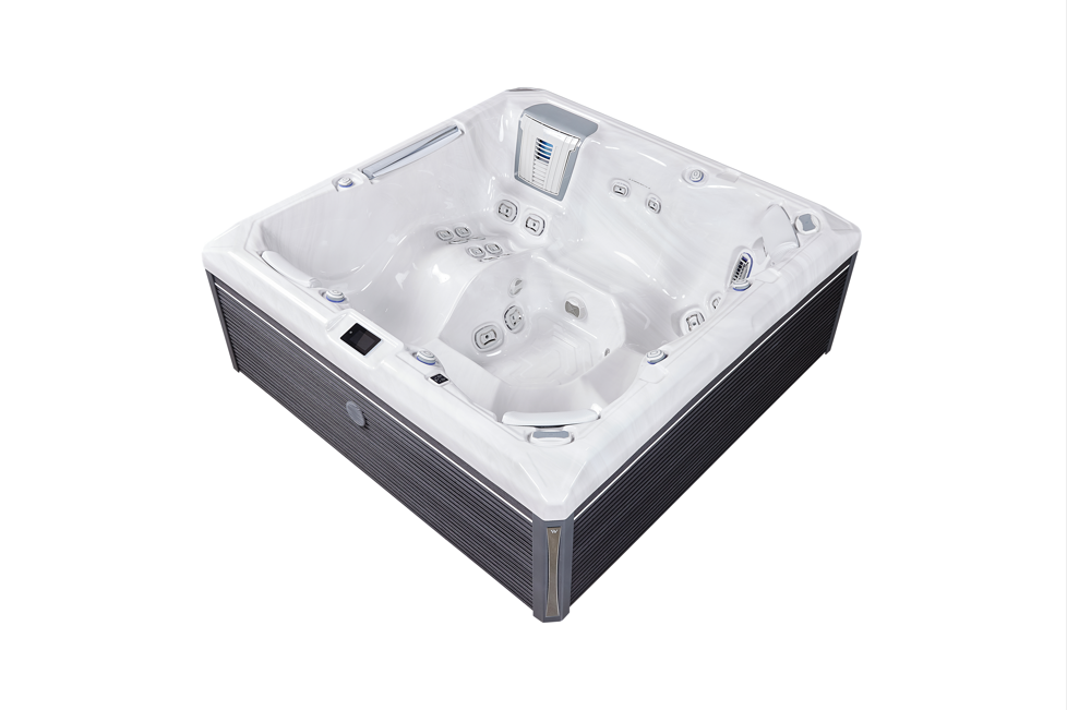 Wellis Atlas Life Deluxe | 215 x 215 cm | Premium Whirlpool Komplettset | 1 Liege- und 5 Sitzplätze