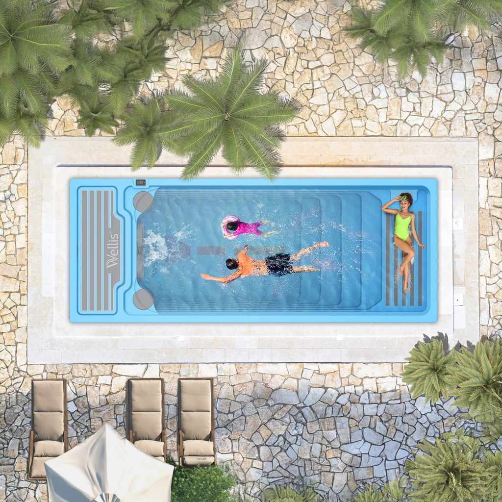 Wellis Beach Club Premium | 600 x 235 cm | Beheizter Pool mit Gegenschwimmanlage