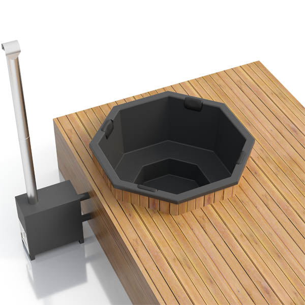 Original Einbauwanne aus GFK | Achteckig 1,80 x 1,80 Meter | Konfigurierbar | für 6 Personen