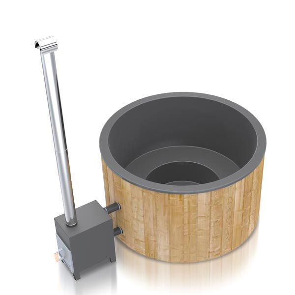Original Globo Ex Hottub | HotTub mit Holzofen | für 4 Personen | Ø 1,80 Meter