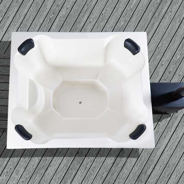 Original Quadro Hottub | HotTub mit Holzofen | für 6 Personen | 2.00 × 1.70 Meter
