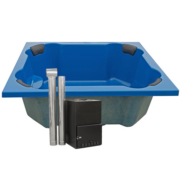 Original Quadro Einbauwanne aus GFK | 2,00 x 1,70 Meter | Konfigurierbar | für 8 Personen