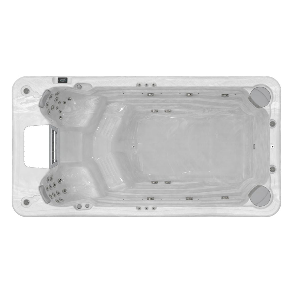 Wellis Danube W-Flow | 453 x 235 cm | Beheizter Pool mit Gegenschwimmanlage | 2 Sitzplätze mit Schwimmbereich