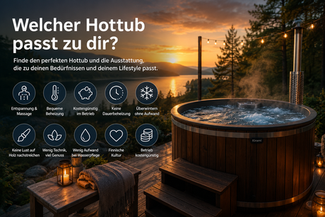 Welcher Hottub und Ausstattung passt zu dir?