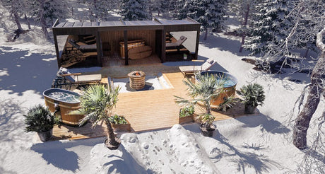 Überwinterung von Hot Tubs mit Holzofen, Wärmepumpe oder Elektroheizer