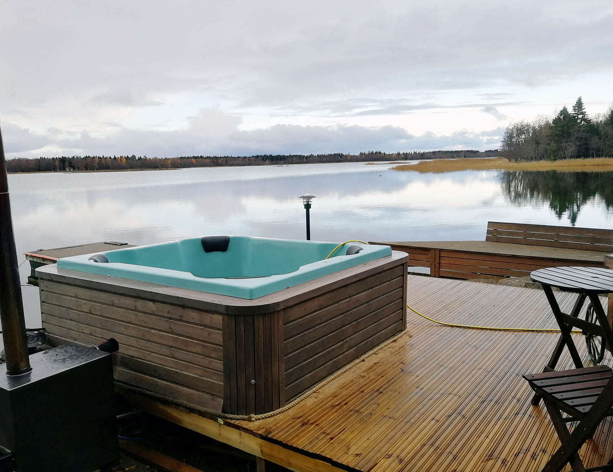 HotTub GFK Einbau-Badefass für 8 Personen | 2×1,7