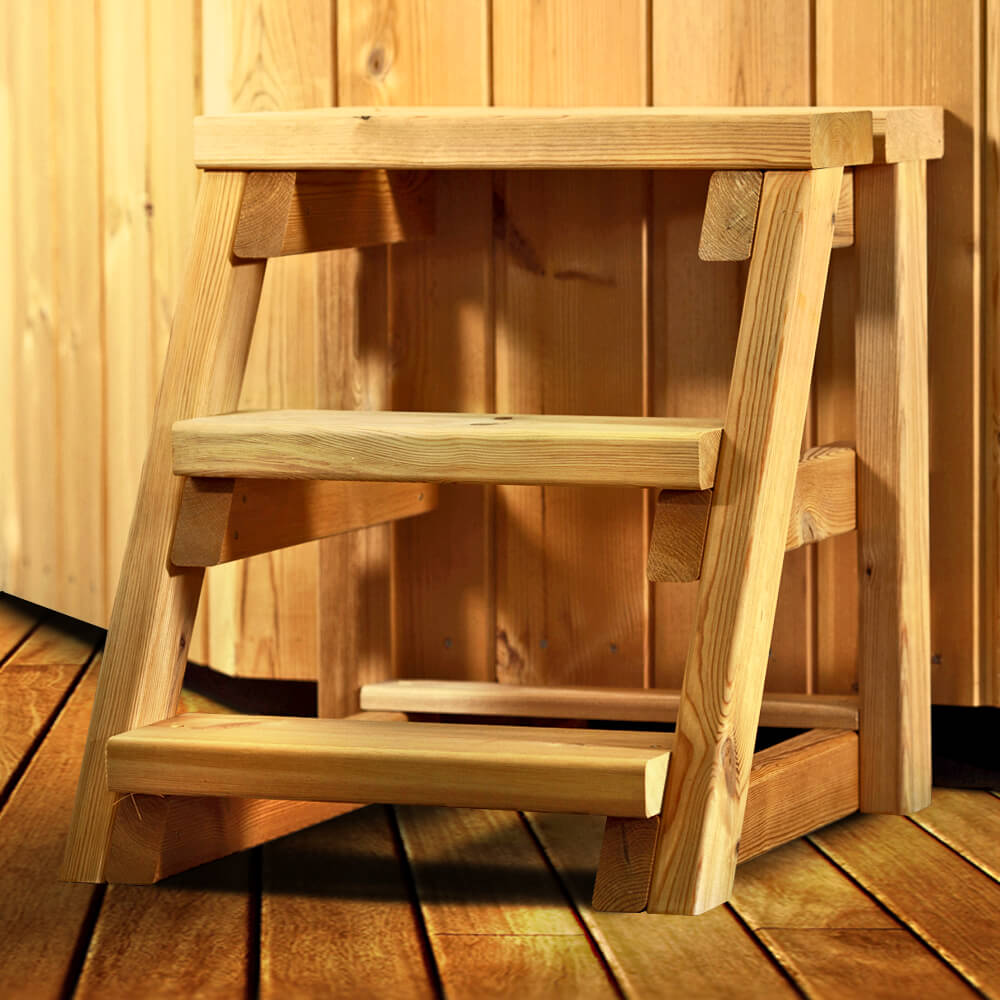 Thermoholztreppe Small by HotTubs24