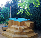 Original Quadro Hottub | HotTub mit Holzofen | für 6 Personen | 2.00 × 1.70 Meter