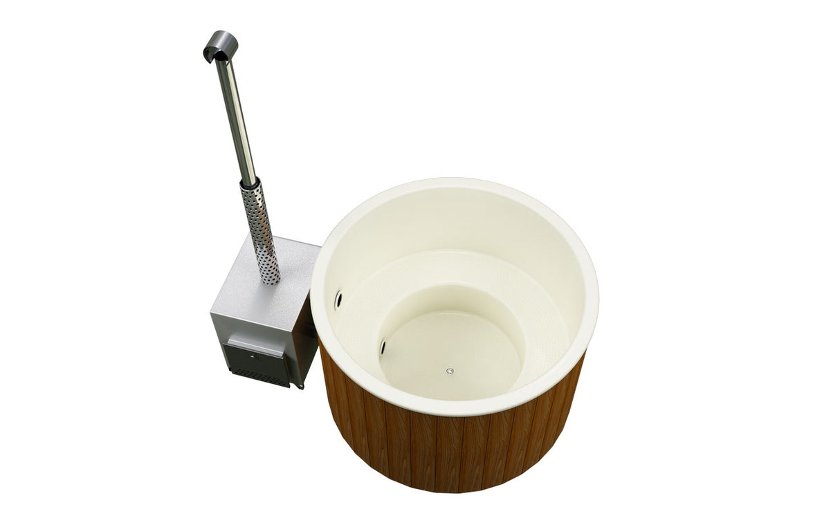 Original Globo Ex Hottub | HotTub mit Holzofen | für 4 Personen | Ø 1,80 Meter
