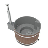 Kirami Comfort Family M | Badefassset mit Holzofen | 170 cm /  22 kW