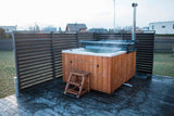 Original Quadro Hottub | HotTub mit Holzofen | für 6 Personen | 2.00 × 1.70 Meter