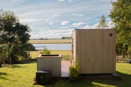Kirami Nordic Ice mit Kühlsystem | Premium Eisfass / Eistonne für Garten  | 91 x 120 cm