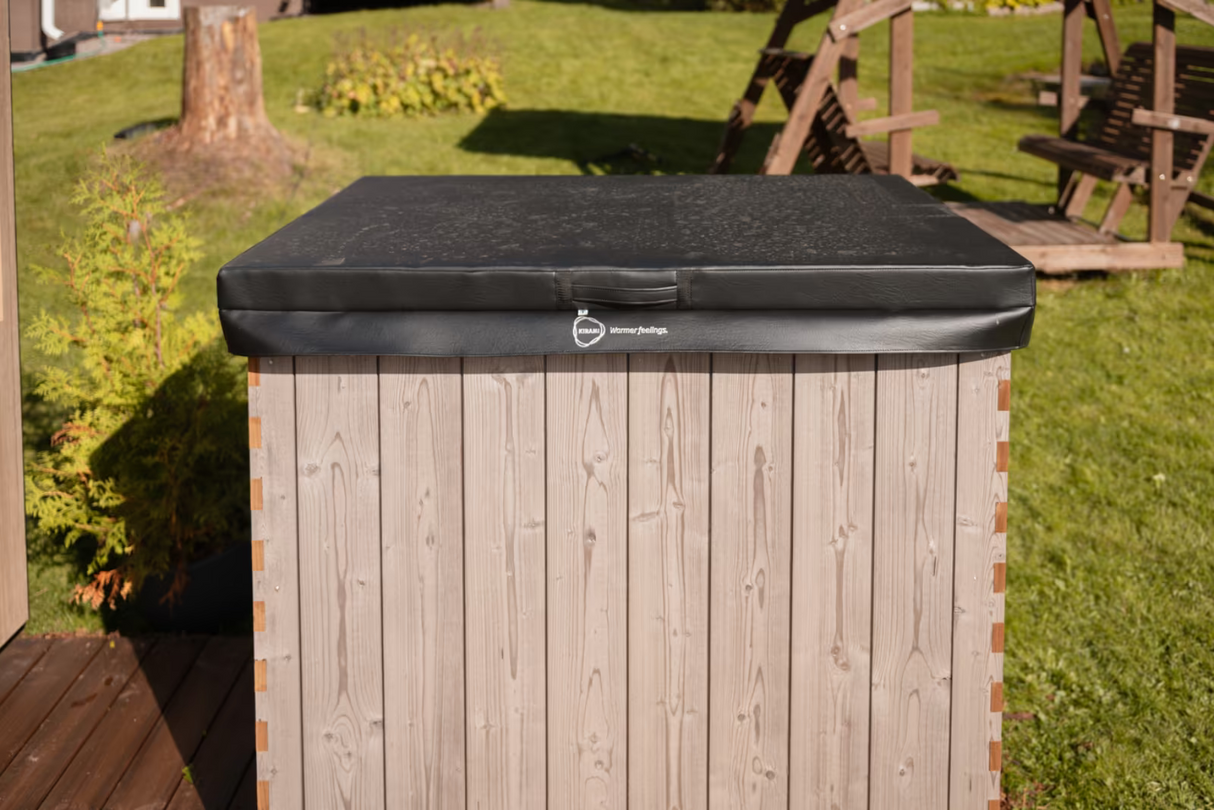 Kirami Nordic Ice mit Kühlsystem | Premium Eisfass / Eistonne für Garten  | 91 x 120 cm