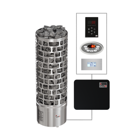 Sawo Aries Runder Saunaofen | 6 kW / 7.5 kW / 9kW