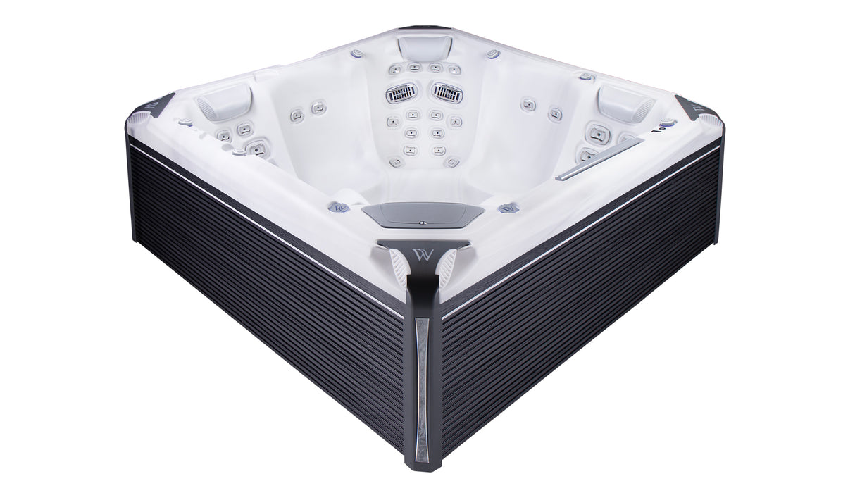 Wellis Everest Life Deluxe | 236 x 236 cm | Premium Whirlpool Komplettset | 2 Liege- und 3 Sitzplätze
