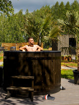 Harvia HotTub Black mit Holzofen | Legend Series | Made in Finnland | SHL3501