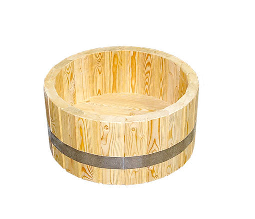Fußwanne Ø640 mm für saubere Füße | Fichte oder Thermoholz | by HotTubs24