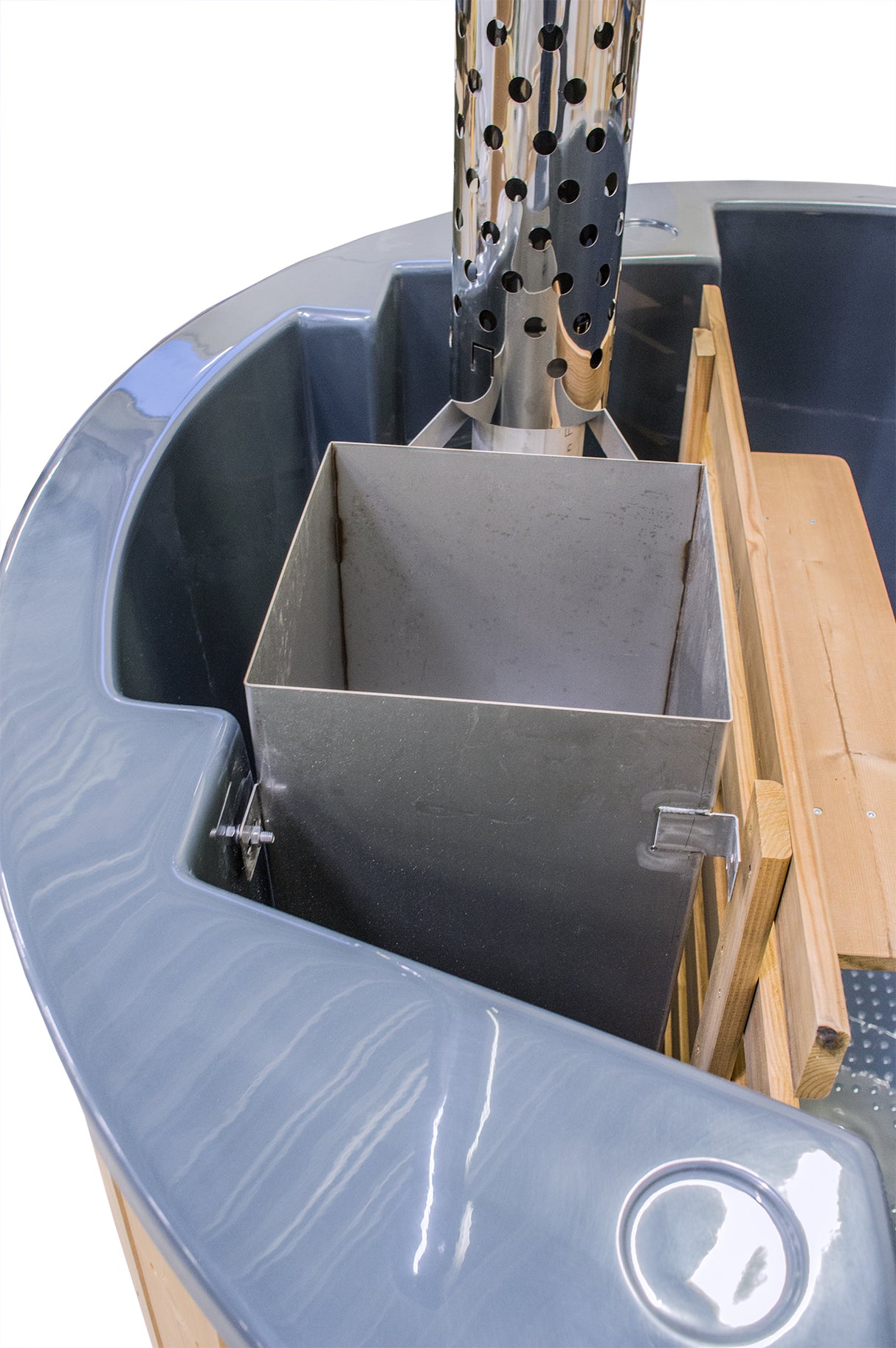 Original Globo Inside Hottub | Thermoholz mit GFK-Wanne | für 3 Personen | Ø 1,80 Meter