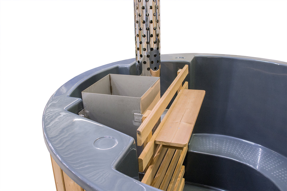 Original Globo Inside Hottub | Thermoholz mit GFK-Wanne | für 3 Personen | Ø 1,80 Meter