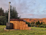 HotTub Badefass mit GFK-Einsatz für 7 Personen | 2×2