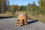 Tauchbecken für Garten | Edelstahl | Konfigurierbar zum Eisfass / Eistonne | Ø 86 cm