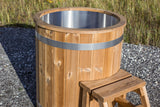 Tauchbecken für Garten | Edelstahl | Konfigurierbar zum Eisfass / Eistonne | Ø 86 cm