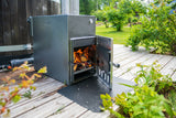 Kirami Cult Si | Marinealuminium | Holzofen Außen für Hot Tub | 22 kW für Schornsteinanschluss Ø120 mm