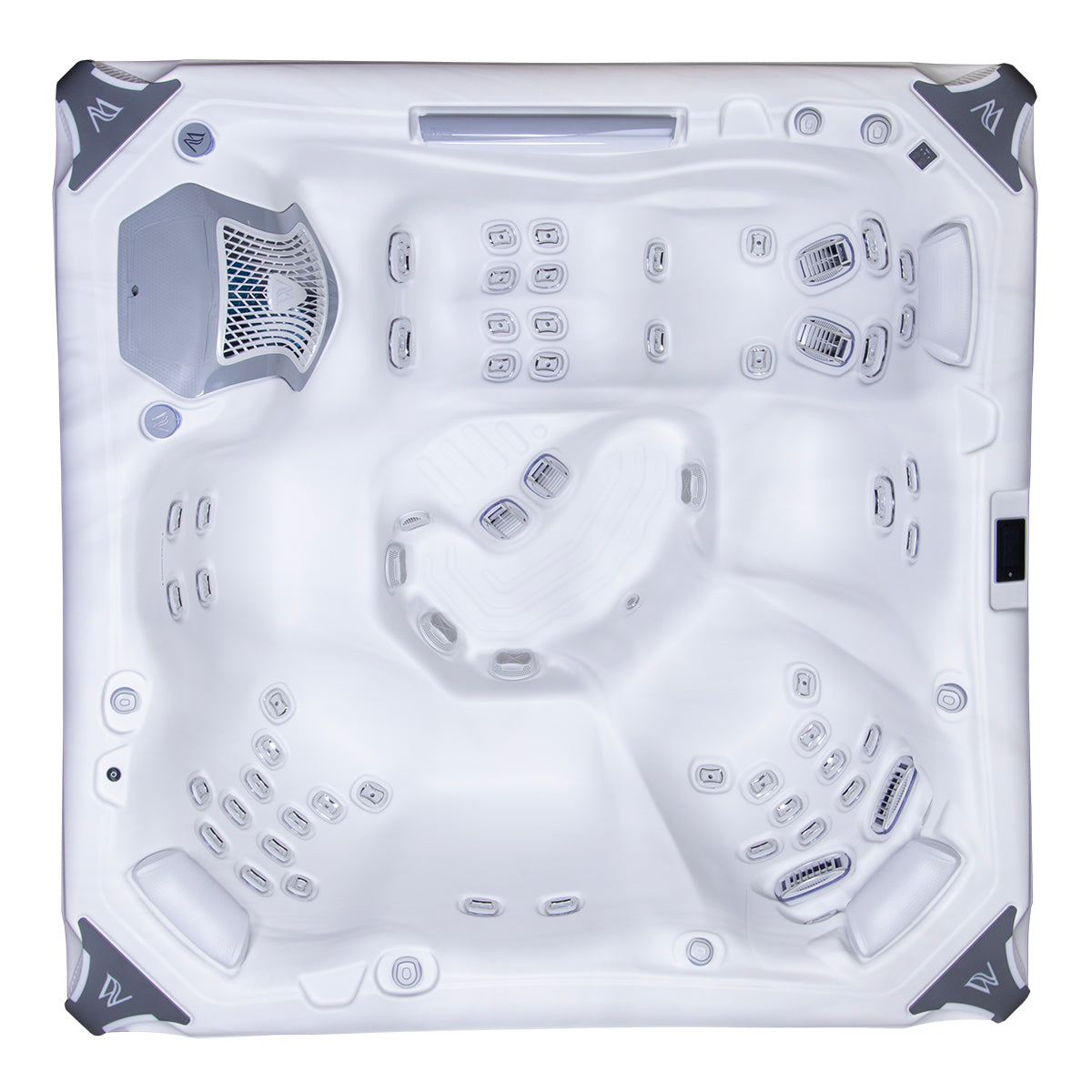 Wellis Kilimanjaro Life Deluxe | 236 x 236 cm | Premium Whirlpool Komplettset | 1 Liege- und 5 Sitzplätze