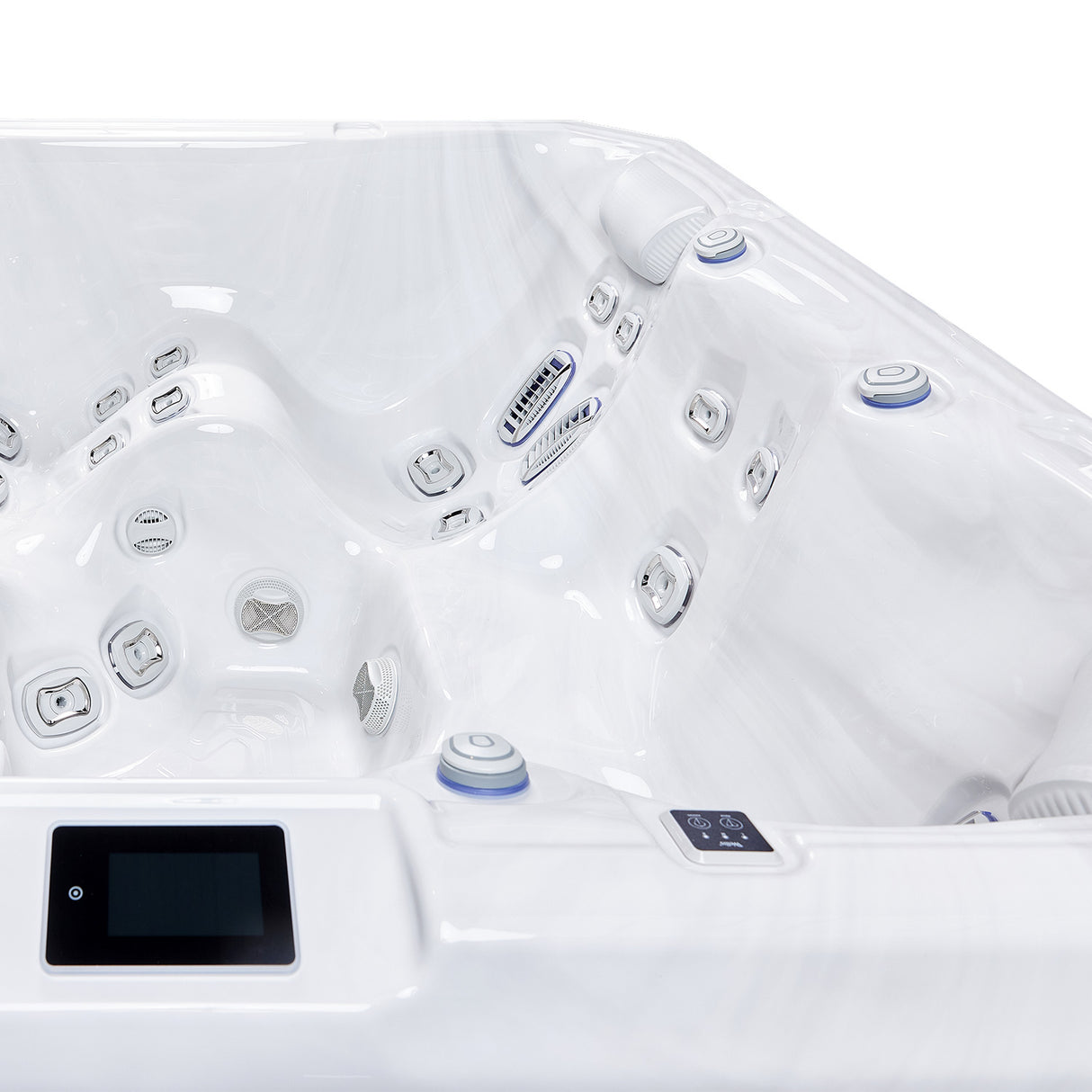 Wellis Makalu Life Essential | 215 x 215 cm | Premium Whirlpool Komplettset | 2 Liege- und 3 Sitzplätze